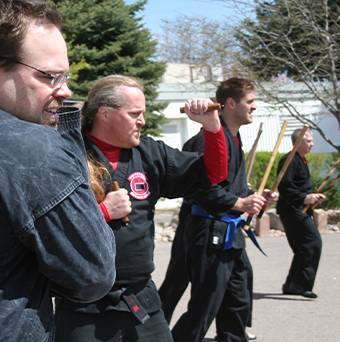 Adult martial arts class