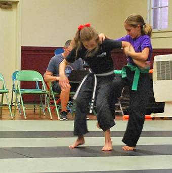 Student and instructor during introductory lesson