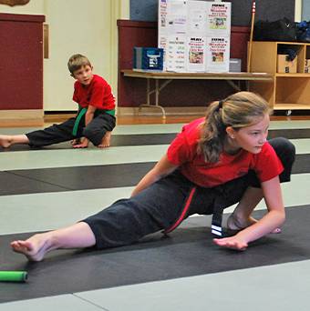 Junior students working with partners